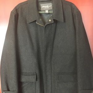 Eddie Bauer Men’s Wool Blend Peacoat